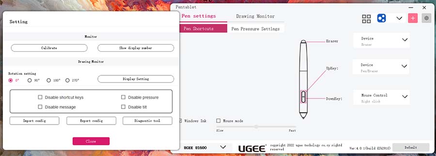 ugee pen tablet driver