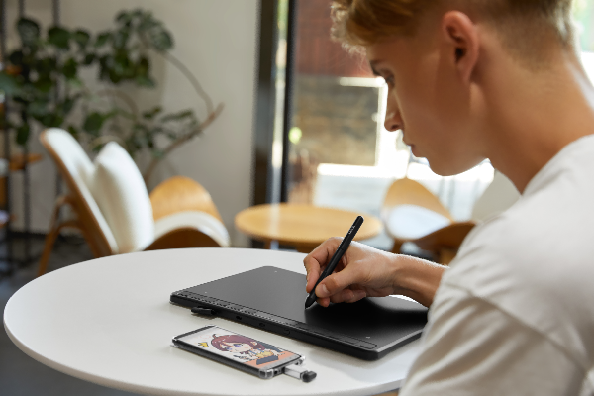 graphics tablet and stylus