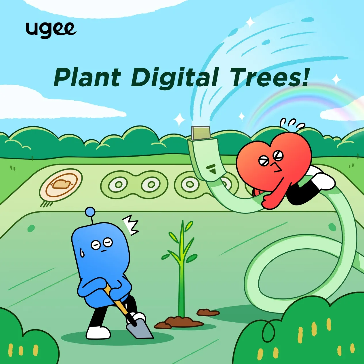 Plant digital trees with ugee