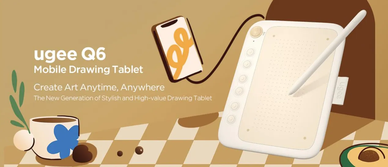 ugee Q6 Mobile Drawing Tablet