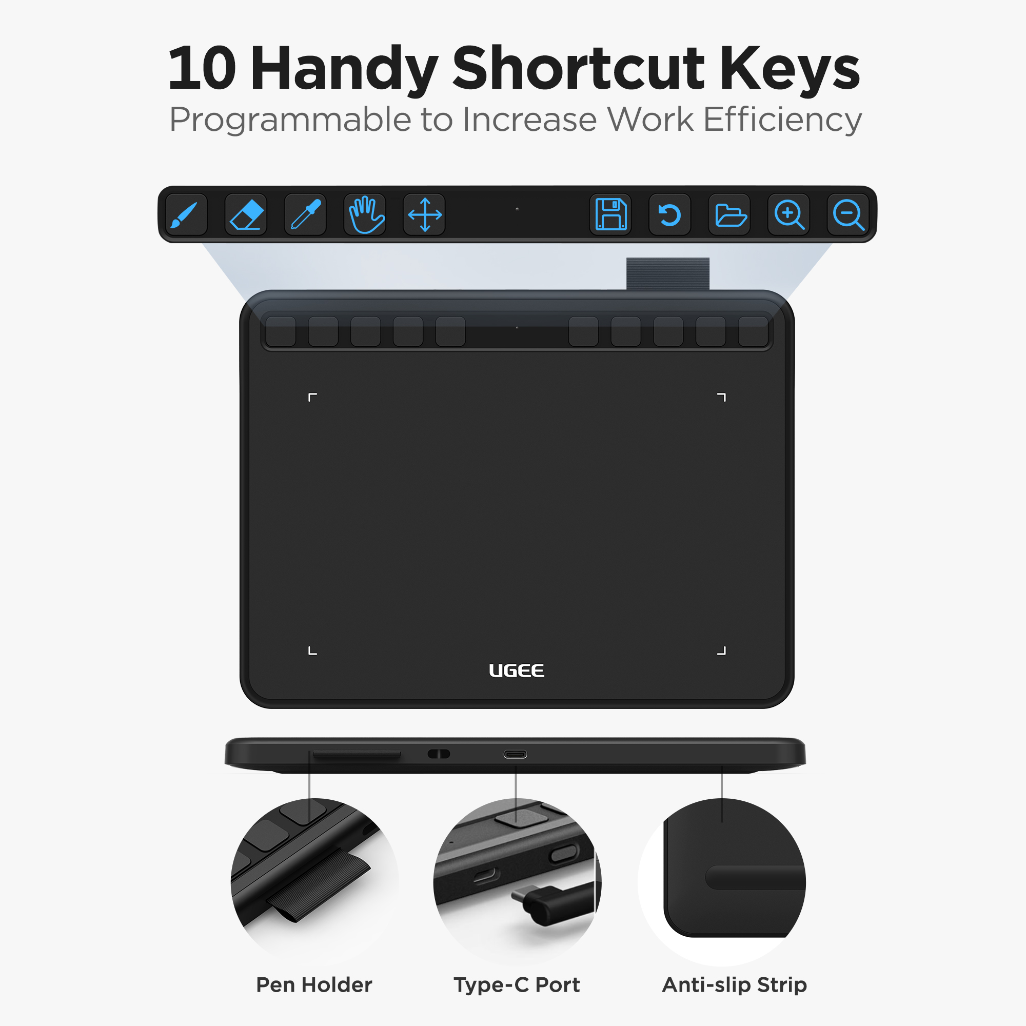 Ugee Driver Portable Drawing Tablet S640 | ugee Official Store